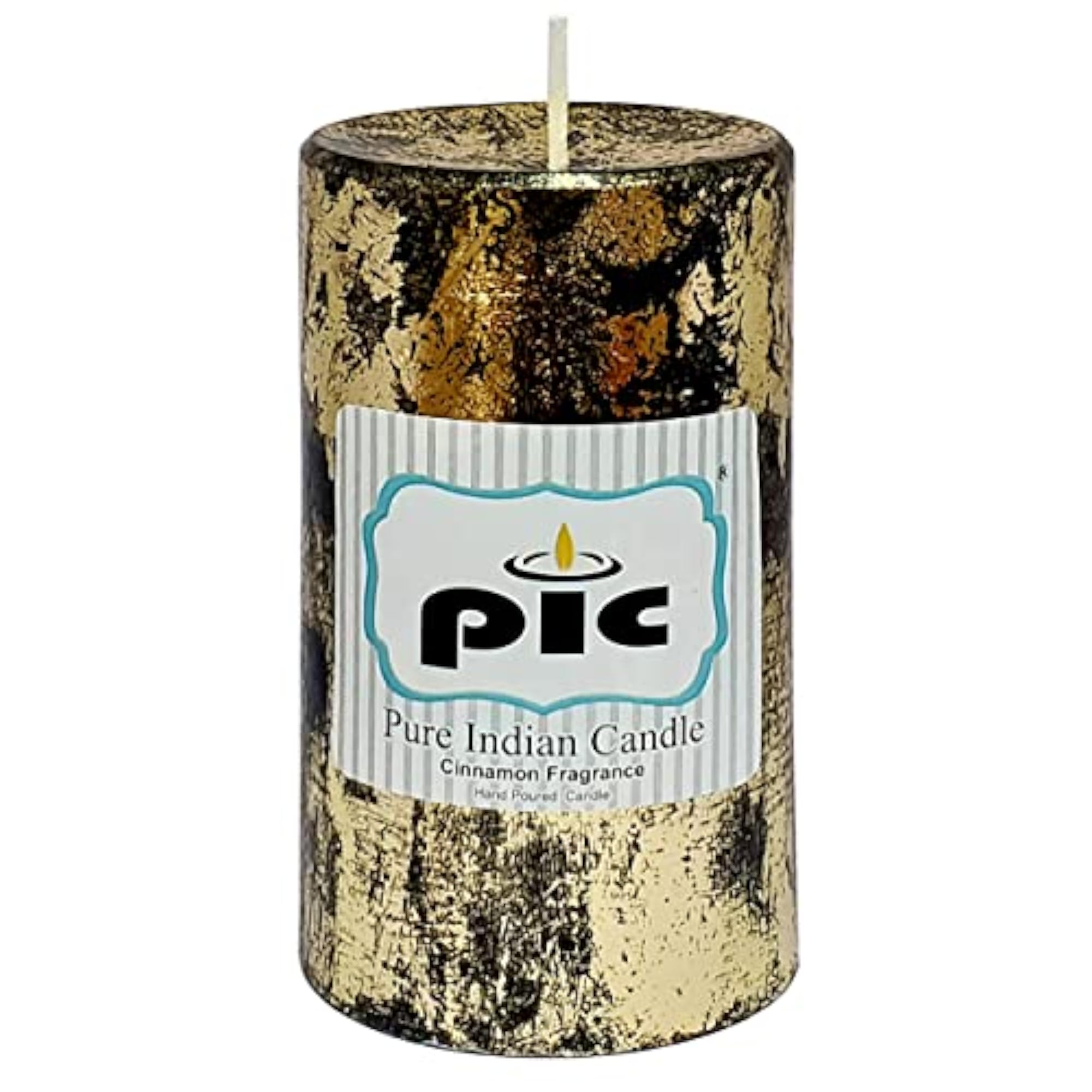 Cinnamon Scented Pillar Candle, Hand Poured Decorative Gift
